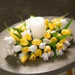 Cheapest 🔥 Sullivans Artificial 18" Full Flowering Tulip Mini Wreath 🛒 -Sullivans Sales unnamed file 7188