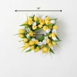 Cheapest 🔥 Sullivans Artificial 18" Full Flowering Tulip Mini Wreath 🛒 -Sullivans Sales unnamed file 7190