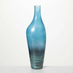Best Sale 👍 Sullivans Polished Blue Glass Tall Vase ⌛