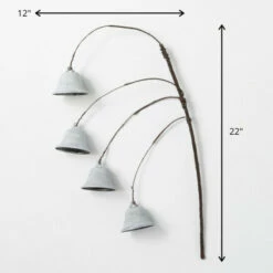 Coupon ✔️ Sullivans Silver Bell Metal Stem - 12"L X 3"W X 22"H 🎁 -Sullivans Sales unnamed file 7288