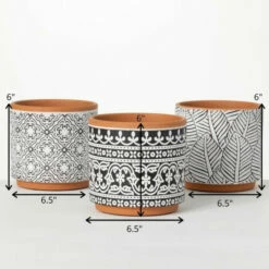 Best reviews of 🤩 Sullivans Terracotta Black & White Ceramic Planters - Set Of 3 😀 -Sullivans Sales unnamed file 729