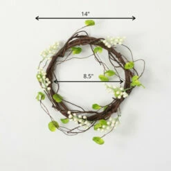 Flash Sale 🤩 Sullivans Artificial 14" White Berry Curly Twig Wreath ❤️ -Sullivans Sales unnamed file 7302