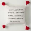 New ⭐ Sullivans Happy Holidays Tassel Pillow ✨ -Sullivans Sales unnamed file 7325