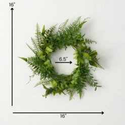 Cheapest ✨ Sullivans Artificial Verdant Leafy Foliage Wreath; Green 🎁 -Sullivans Sales unnamed file 7353