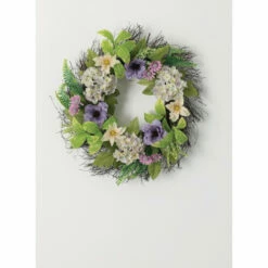 Brand new ๐งจ Sullivans Anemone Hydrangea Clematis Wreath - Green โ