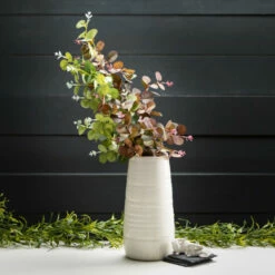 Brand new 🤩 Sullivans Ceramic White Glossed Vase - 5"L X 5"W X 11.5"H ⌛ 11 Brand new 🤩 Sullivans Ceramic White Glossed Vase - 5"L X 5"W X 11.5"H ⌛ -Sullivans Sales unnamed file 7528