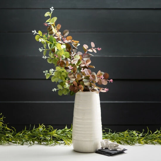 Brand new 🤩 Sullivans Ceramic White Glossed Vase - 5"L X 5"W X 11.5"H ⌛ 4 Brand new 🤩 Sullivans Ceramic White Glossed Vase - 5"L X 5"W X 11.5"H ⌛ - Image 2