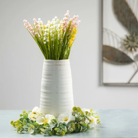 Brand new 🤩 Sullivans Ceramic White Glossed Vase - 5"L X 5"W X 11.5"H ⌛ 5 Brand new 🤩 Sullivans Ceramic White Glossed Vase - 5"L X 5"W X 11.5"H ⌛ - Image 3