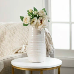 Brand new 🤩 Sullivans Ceramic White Glossed Vase - 5"L X 5"W X 11.5"H ⌛ 17 Brand new 🤩 Sullivans Ceramic White Glossed Vase - 5"L X 5"W X 11.5"H ⌛ -Sullivans Sales unnamed file 7534