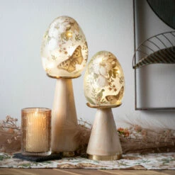 Cheapest ⌛ Sullivans 6.5 In. And 7 In. Flora And Fauna Glass Eggs - Set Of 2; Clear 💯 -Sullivans Sales unnamed file 7557