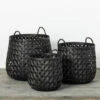 Top 10 💯 Sullivans 15 In, 15.75 In And 18.75 In Charcoal Woven Basket - Set Of 3; Black - 16.75x15.75x18.75; 14.25x14.25x15.75; 12x12x15 💯