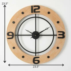 Best reviews of 😉 Sullivans 23.5 In. Urban Ring Wooden Metal Clock; Brown 😍 -Sullivans Sales unnamed file 7583