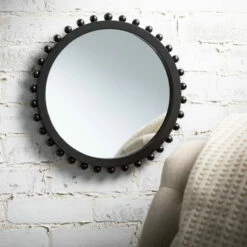 Coupon ✔️ Sullivans 14.25 In. Black Large Hobnail Wall Mirror; Black - 14.25"L X 1.25"W X 14.25"H ✔️ -Sullivans Sales unnamed file 763