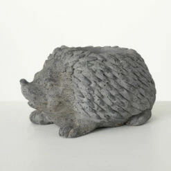 Wholesale 🎉 Sullivans 6.75 In. Charcoal Gray Hedgehog Cast Planter; Gray ⭐