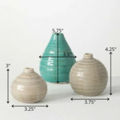 Promo 👏 Sullivans Small Ceramic Vase Set Of 3, Various Sizes, Gray And Blue 🥰 17 Promo 👏 Sullivans Small Ceramic Vase Set Of 3, Various Sizes, Gray And Blue 🥰 -Sullivans Sales unnamed file 772