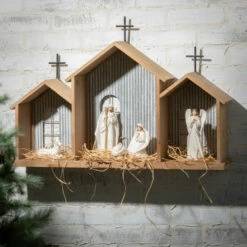 Budget 🔥 Sullivans Creche Nativity 3 Slot Shelf 👏 -Sullivans Sales unnamed file 781