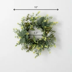 Best Pirce 👏 Sullivans Artificial 10" Mixed Green Foliage Mini Wreath 🔥 -Sullivans Sales unnamed file 814