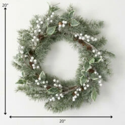 New 🌟 Sullivans 20" Artificial Pine Leaf And Berry Wreath 🔔 7 New 🌟 Sullivans 20" Artificial Pine Leaf And Berry Wreath 🔔 -Sullivans Sales unnamed file 817