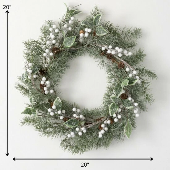 New 🌟 Sullivans 20" Artificial Pine Leaf And Berry Wreath 🔔 5 New 🌟 Sullivans 20" Artificial Pine Leaf And Berry Wreath 🔔 - Image 3