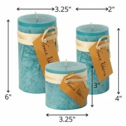 Coupon 🌟 Sullivans Sea Glass Timber Pillar Candles Kit - Set Of 3 ✔️ -Sullivans Sales unnamed file 84