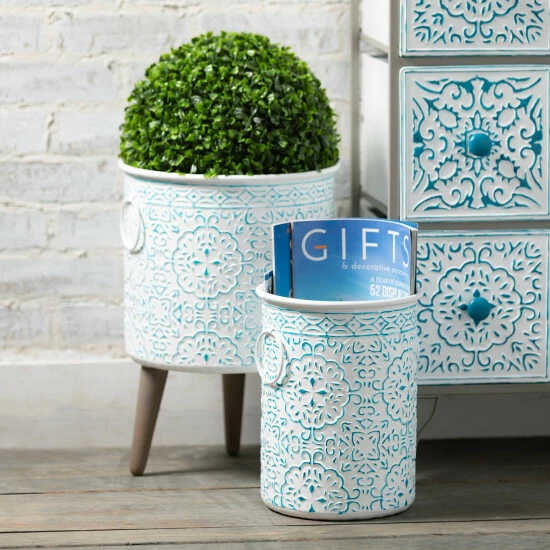 Budget โค๏ธ Sullivans Mediterranean Raised Metal Planters - Set Of 2 ๐งจ 5 Budget โค๏ธ Sullivans Mediterranean Raised Metal Planters - Set Of 2 ๐งจ - Image 3