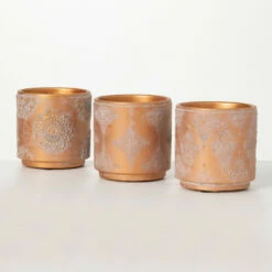 Deals 🎁 Sullivans Embossed Container - Set Of 3 🤩
