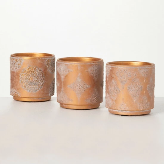 Deals 🎁 Sullivans Embossed Container - Set Of 3 🤩 3 Deals 🎁 Sullivans Embossed Container - Set Of 3 🤩
