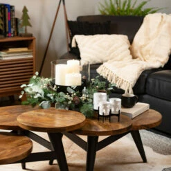 Best Pirce 👏 Sullivans Wide Hurricane Candle Platform - 11"L X 11"W X 9"H ⭐ -Sullivans Sales unnamed file 910