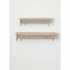 Buy 👍 Sullivans Scalloped Wall Shelf - Set Of 2 😉