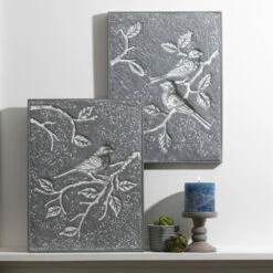 Budget 🛒 Sullivans Bird & Botanic Etched Panels - Set Of 3 ✔️ -Sullivans Sales unnamed file 920