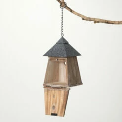 Flash Sale ⭐ Sullivans 11" Wood Gray Single Birdhouse; Gray 🧨 -Sullivans Sales unnamed file 924