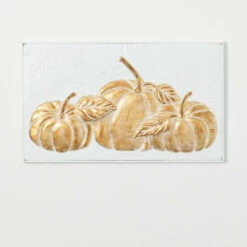 Brand new 🎁 Sullivans Gilded Pumpkin Metal Wall Art ⭐