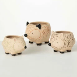 Best Pirce 🎉 Sullivans Kitschy Hedgehog Ceramic Planter - Set Of 3 🎉
