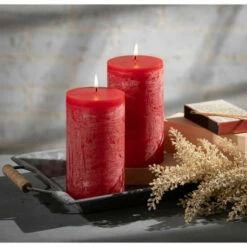 Cheap 👏 Sullivans Cranberry Timber Pillar Candles - Set Of 2 🔥 -Sullivans Sales unnamed file 963