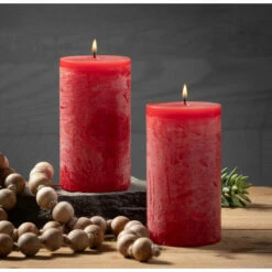 Cheap 👏 Sullivans Cranberry Timber Pillar Candles - Set Of 2 🔥 -Sullivans Sales unnamed file 964