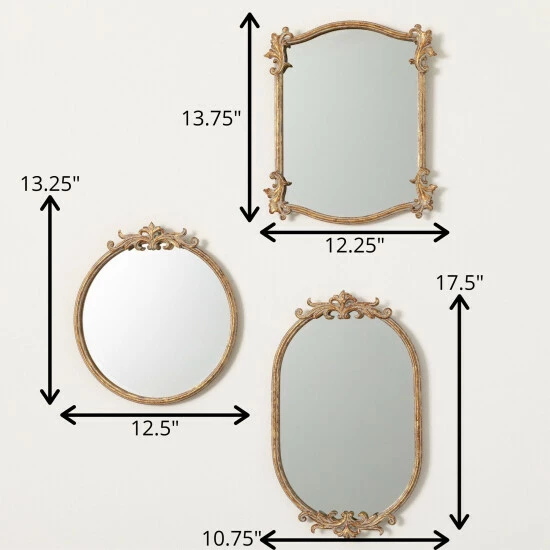 Best reviews of ๐ Sullivans 17.5 In Heirloom Ornate Mirror - Set Of 3; Gold ๐ฏ 7 Best reviews of ๐ Sullivans 17.5 In Heirloom Ornate Mirror - Set Of 3; Gold ๐ฏ - Image 5
